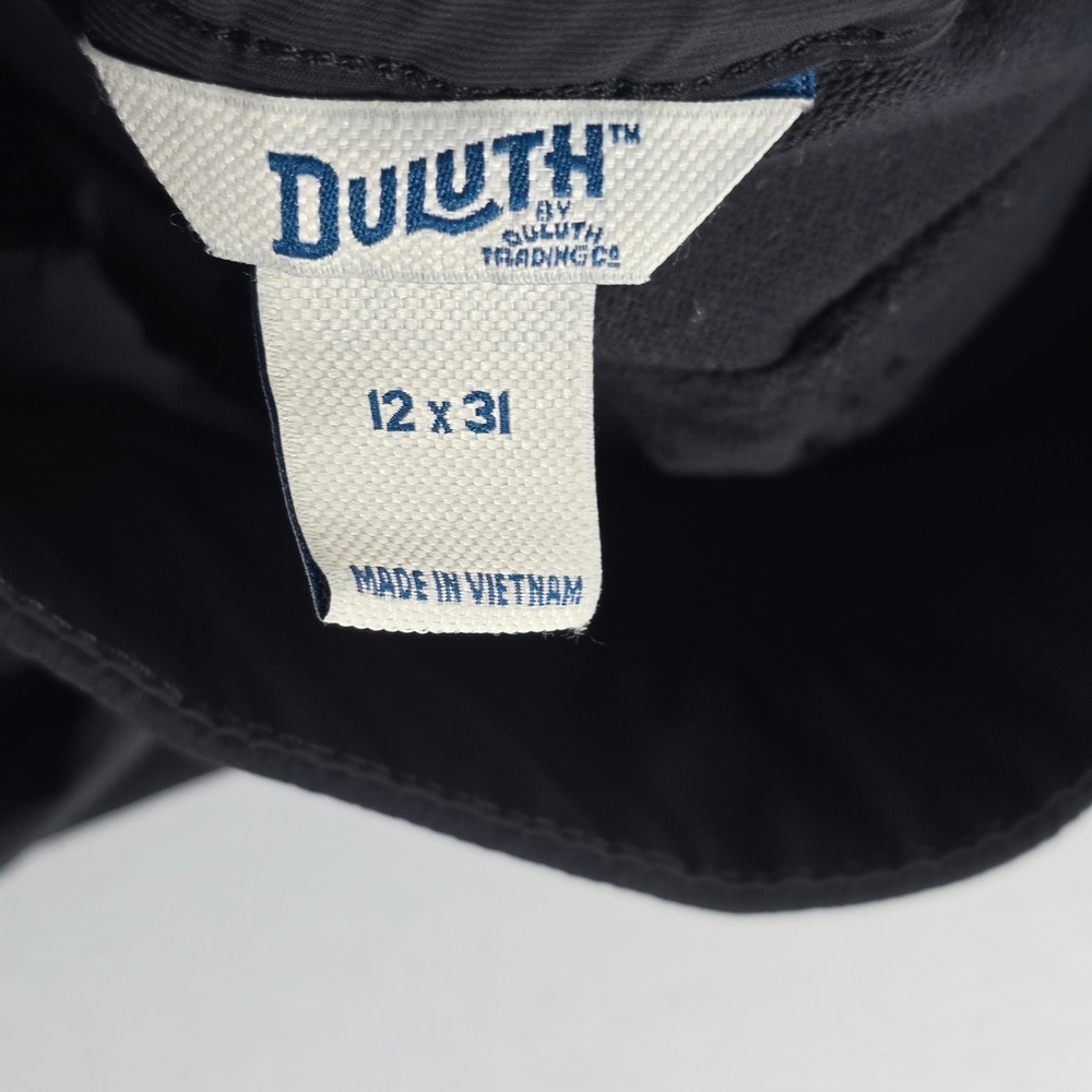 Duluth Trading Co Flexpedition Cargo Pants Black 72801 Mens 12x31 Hiking Travel - Picture 7 of 10